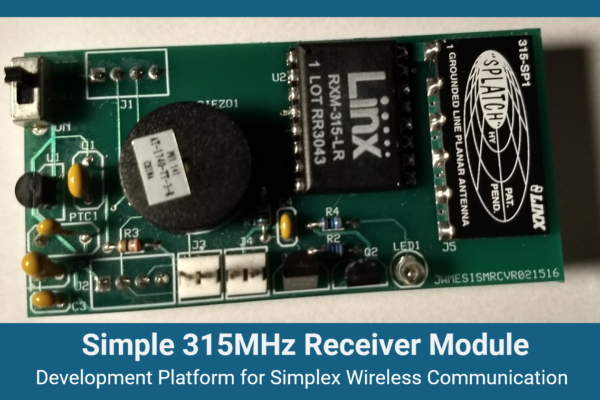 Simple 315MHz Transmitter/Receiver Pair Simple 315MHz Transmitter/Receiver Pair